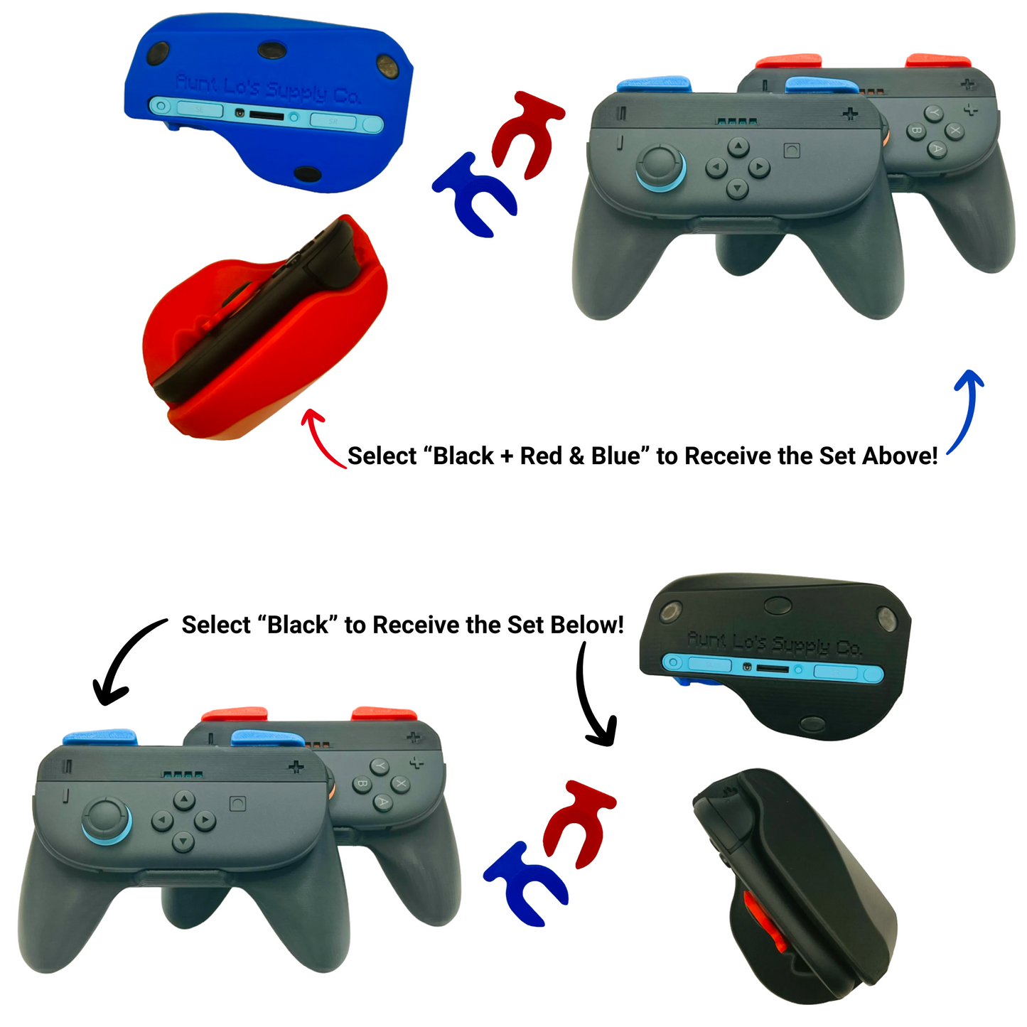 Multiplayer Joy-Con Controllers with Dual FPS Mouse Adapters – Ergonomic Comfort, Precision Control, Analog Stick Locks