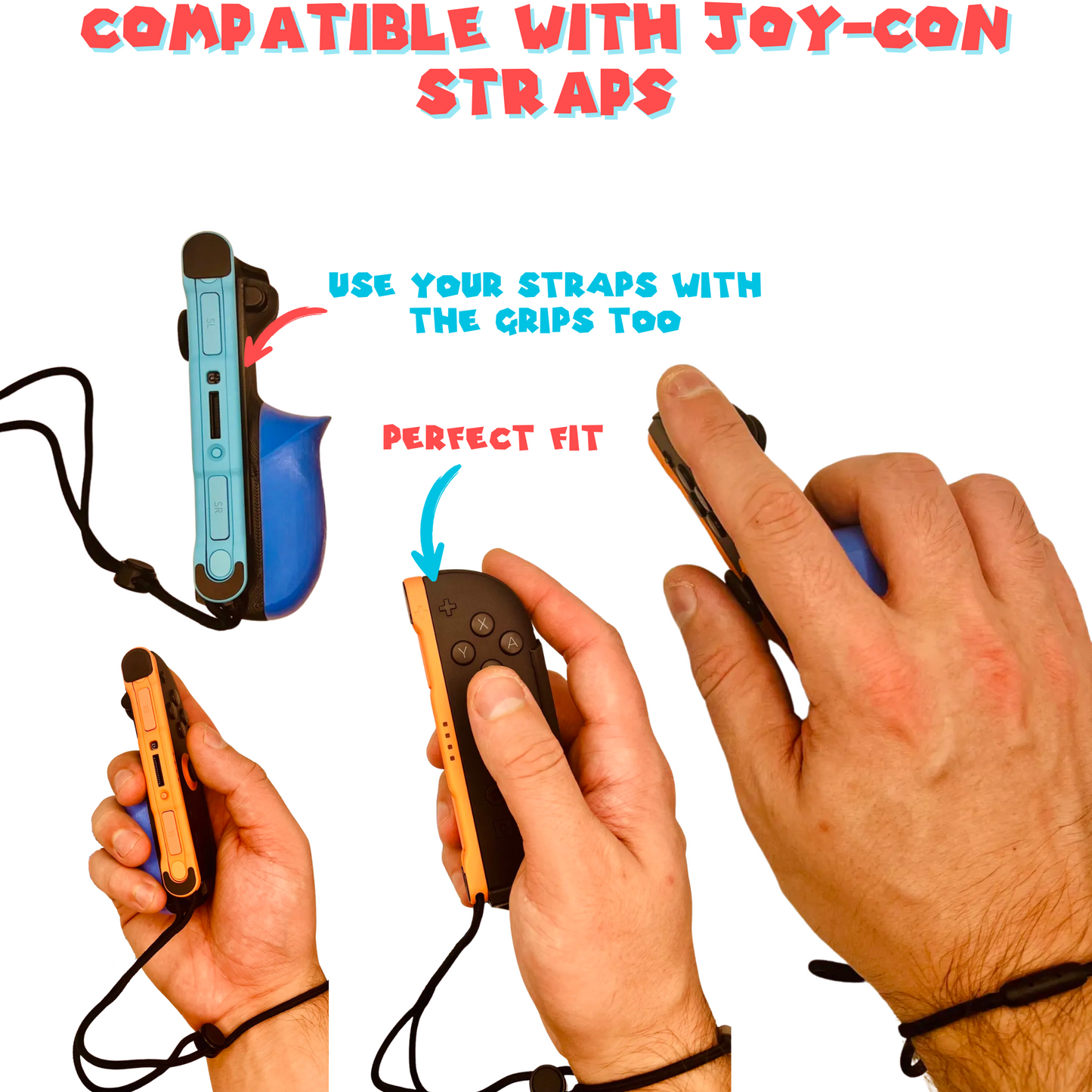 Handheld Joy-Con Grips for Nintendo Switch 2 – Ergonomic Grips for Handheld Mode – Soft Comfort Grip for Enhanced Gameplay – Dockable