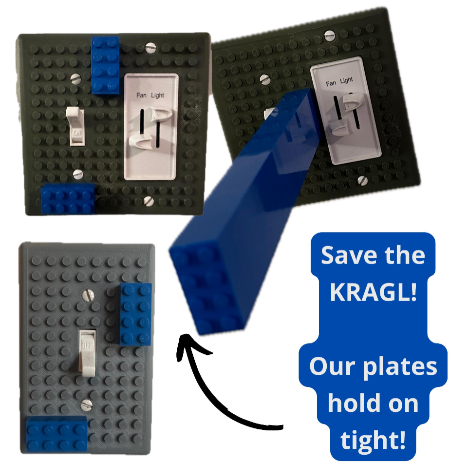 LEGO® Brick Compatible Switch Plate & Outlet Cover