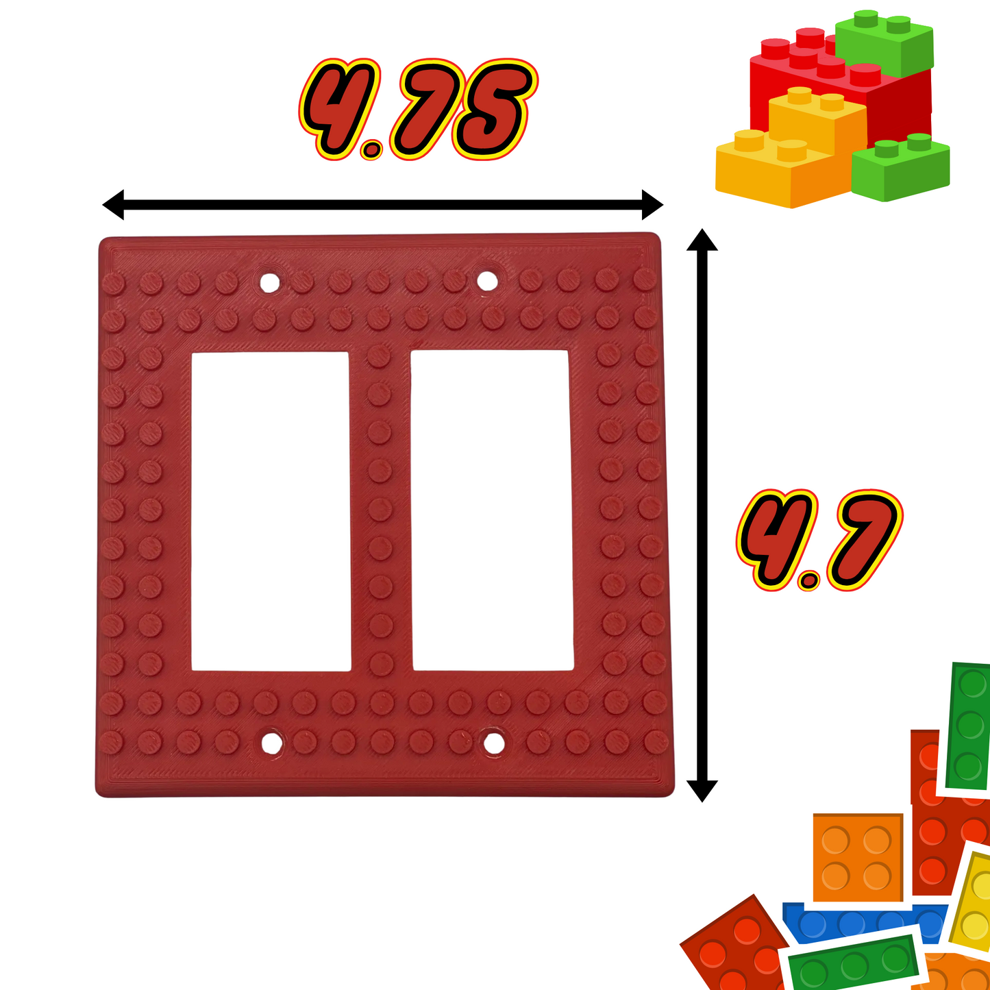 LEGO® Brick Compatible Switch Plate & Outlet Cover