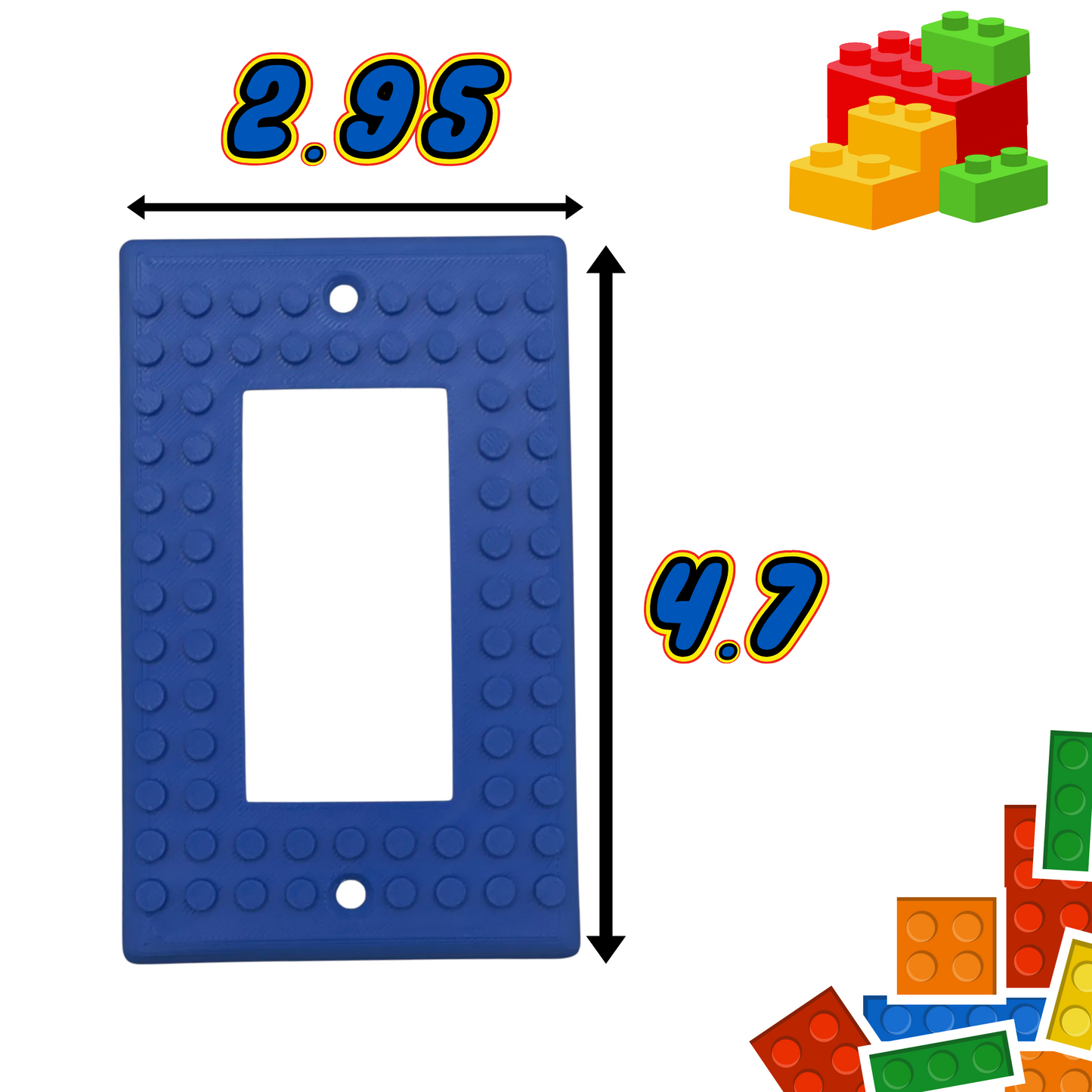 LEGO® Brick Compatible Switch Plate & Outlet Cover