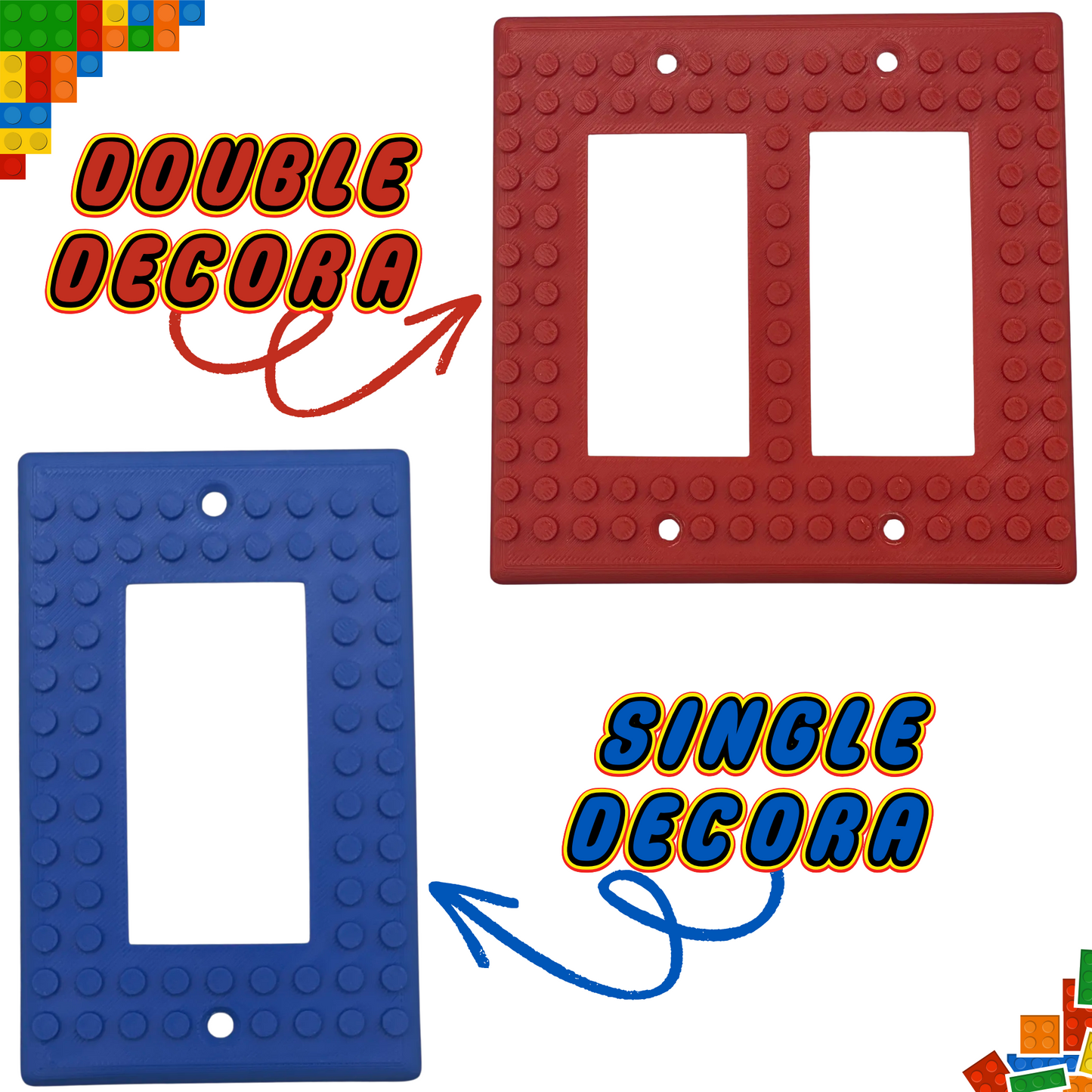 LEGO® Brick Compatible Switch Plate & Outlet Cover