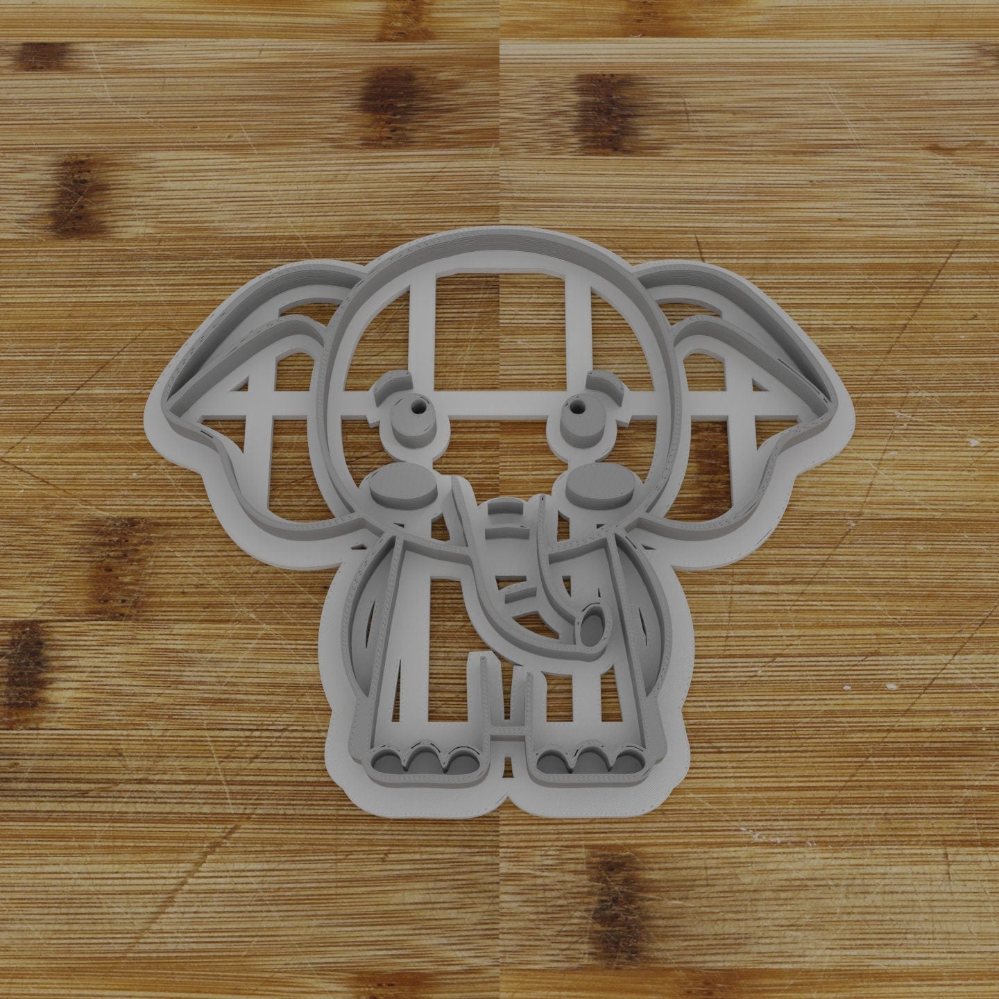 Personalizable 2pc. Elephant Cookie Cutter | Safari Party Favor