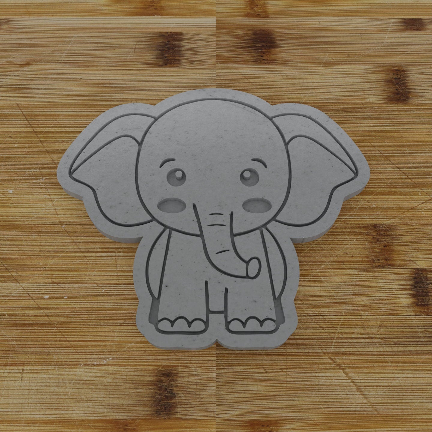 Personalizable 2pc. Elephant Cookie Cutter | Safari Party Favor