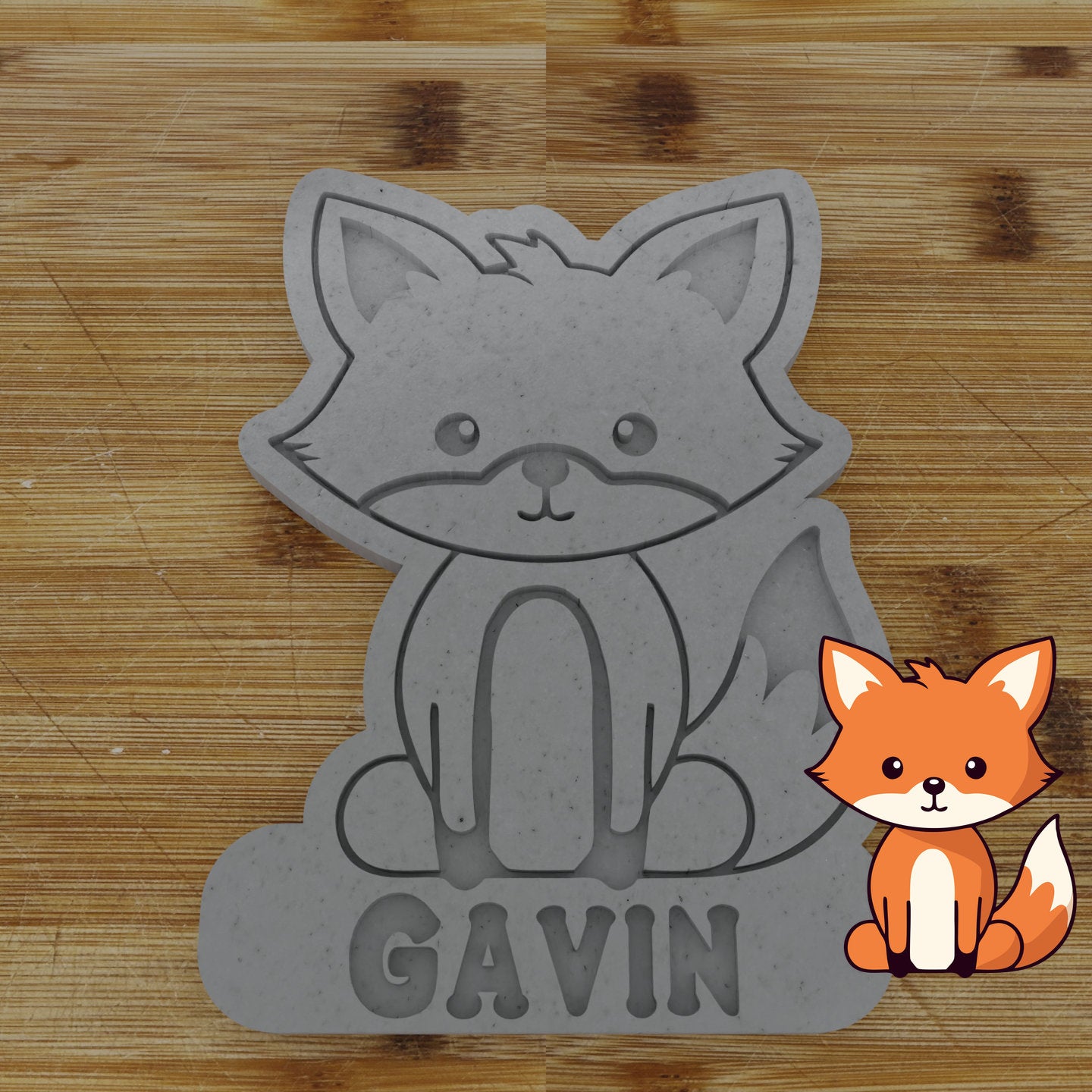 Personalizable 2pc. Fox Cookie Cutter | Woodland Animal Party Favor