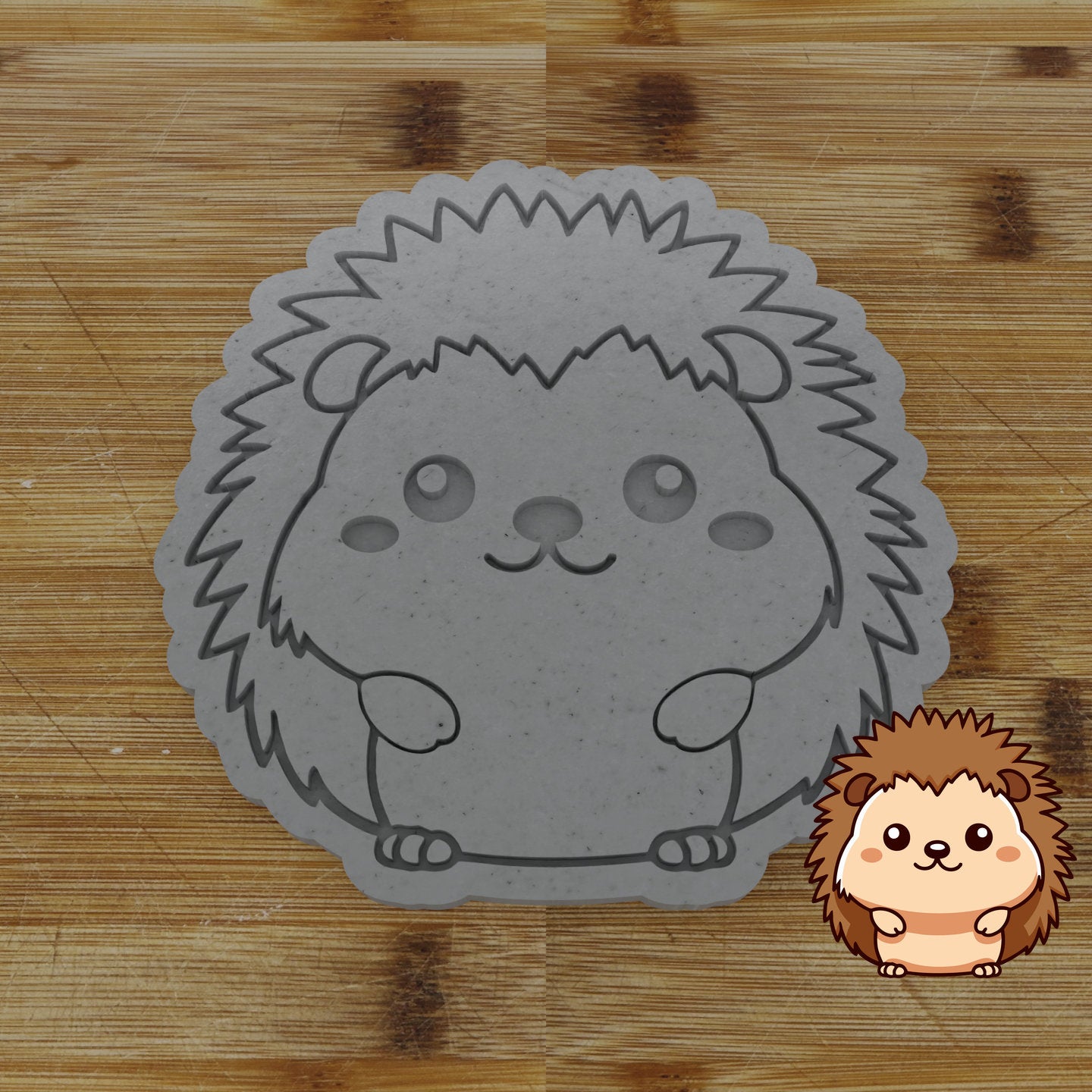 Personalizable 2pc. Hedgehog Cookie Cutter | Woodland Animal Party Favor