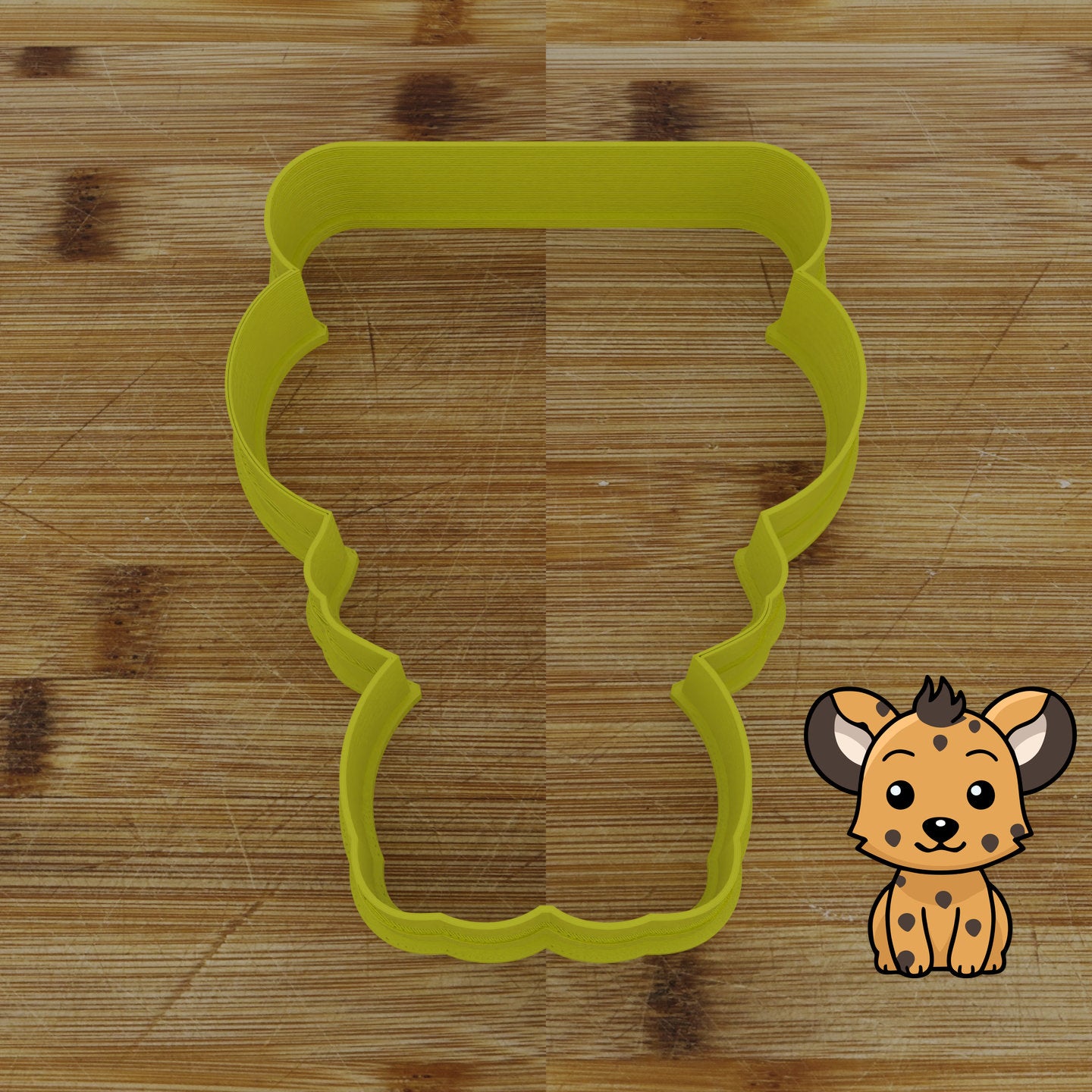 Personalizable 2 pc. Hyena Cookie Cutter | Safari Party Favor