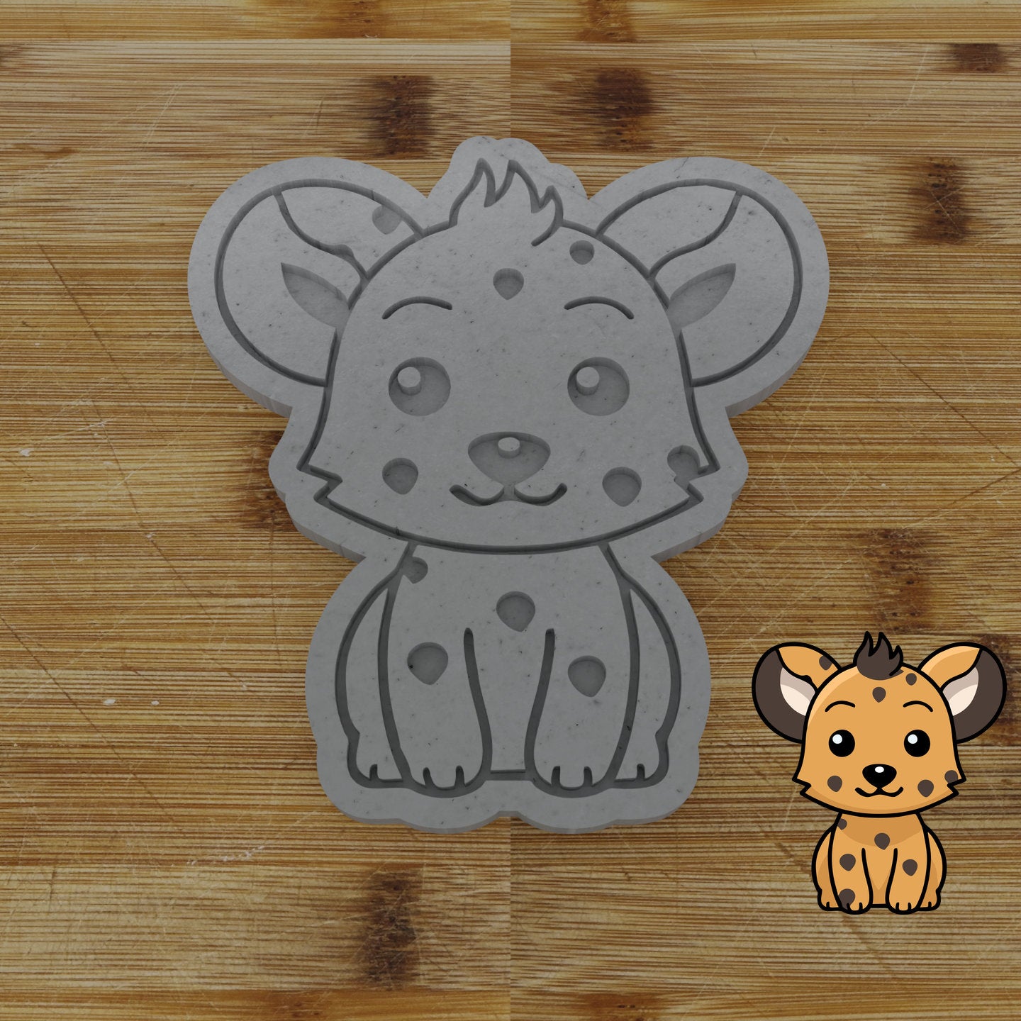 Personalizable 2 pc. Hyena Cookie Cutter | Safari Party Favor