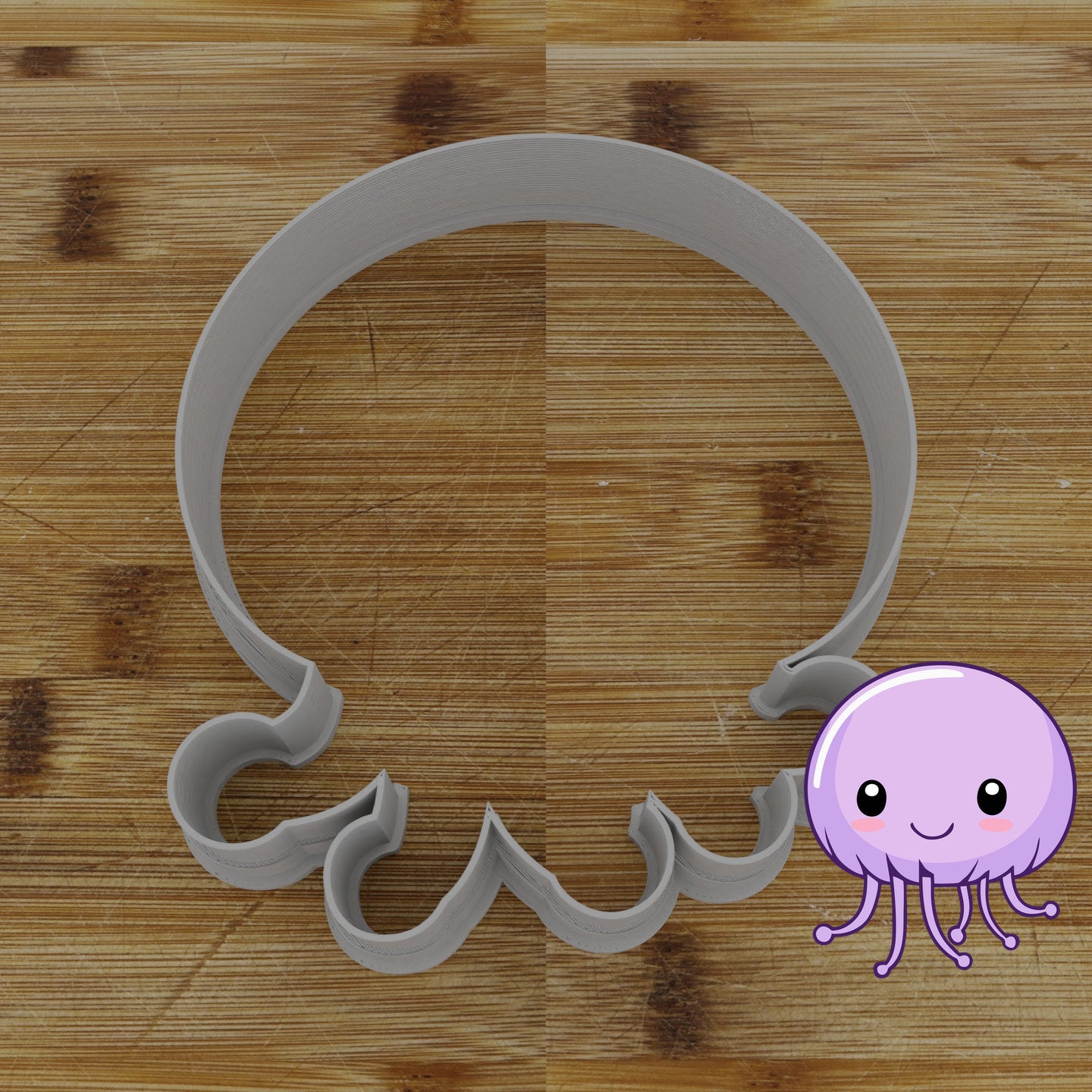 Personalizable 2 pc. Jellyfish Cookie Cutter | Under the Sea Party Favor