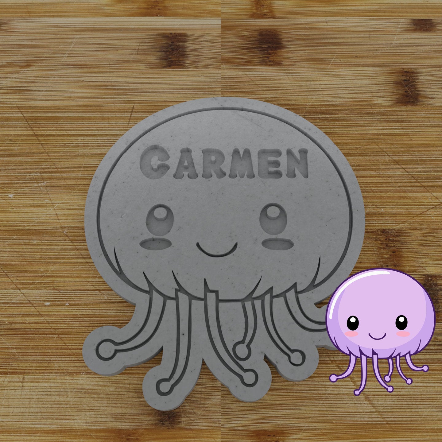 Personalizable 2 pc. Jellyfish Cookie Cutter | Under the Sea Party Favor
