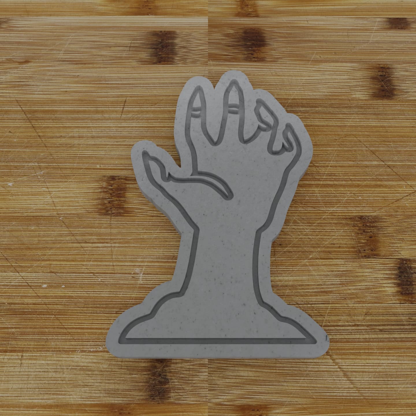 2 pc. Reaching Hand Halloween Cookie Cutter and Embosser | Creepy Hand Cookie Cutter and Embosser