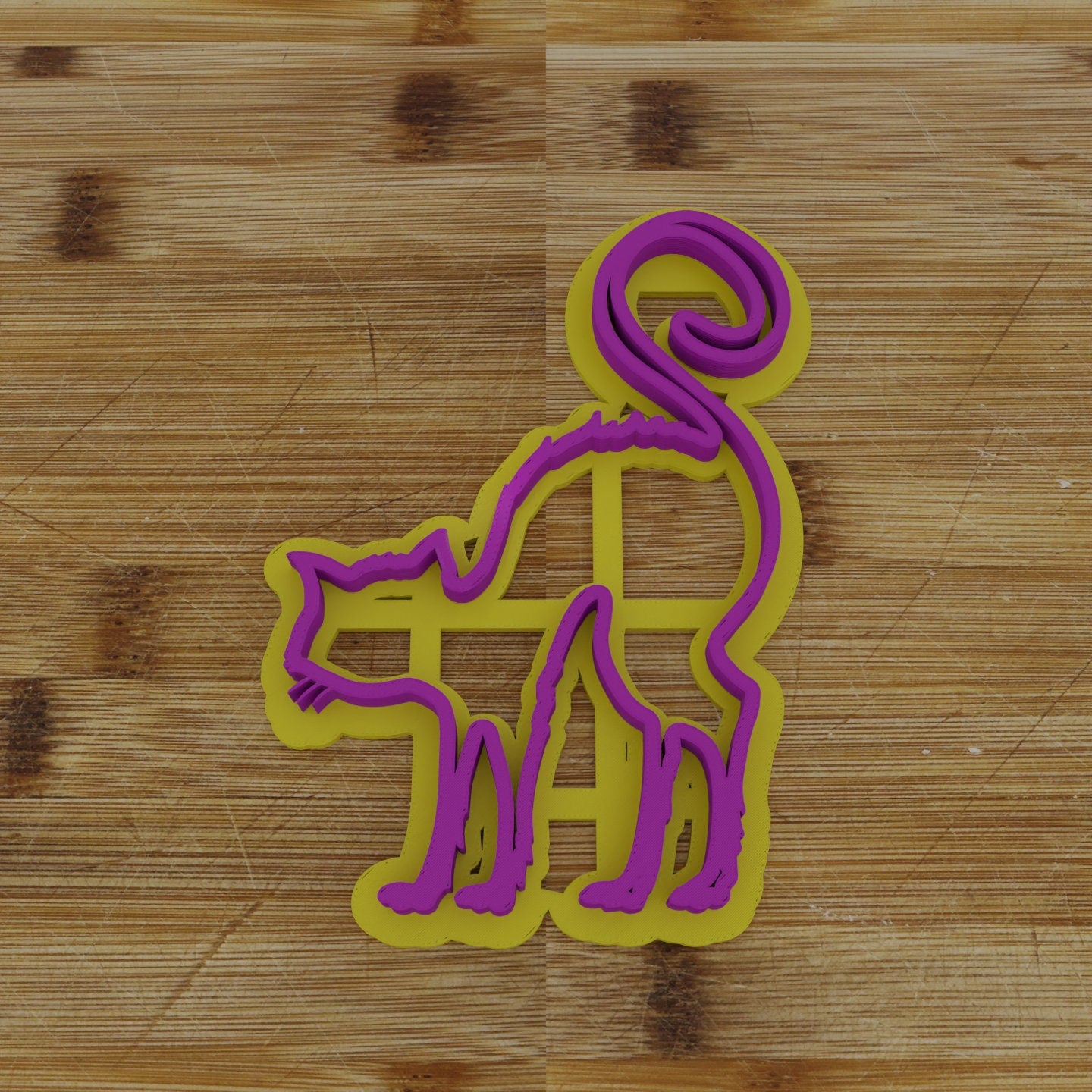 2 pc. Black Cat Halloween Cookie Cutter and Embosser | Spooky Cat Cookie Cutter and Embosser