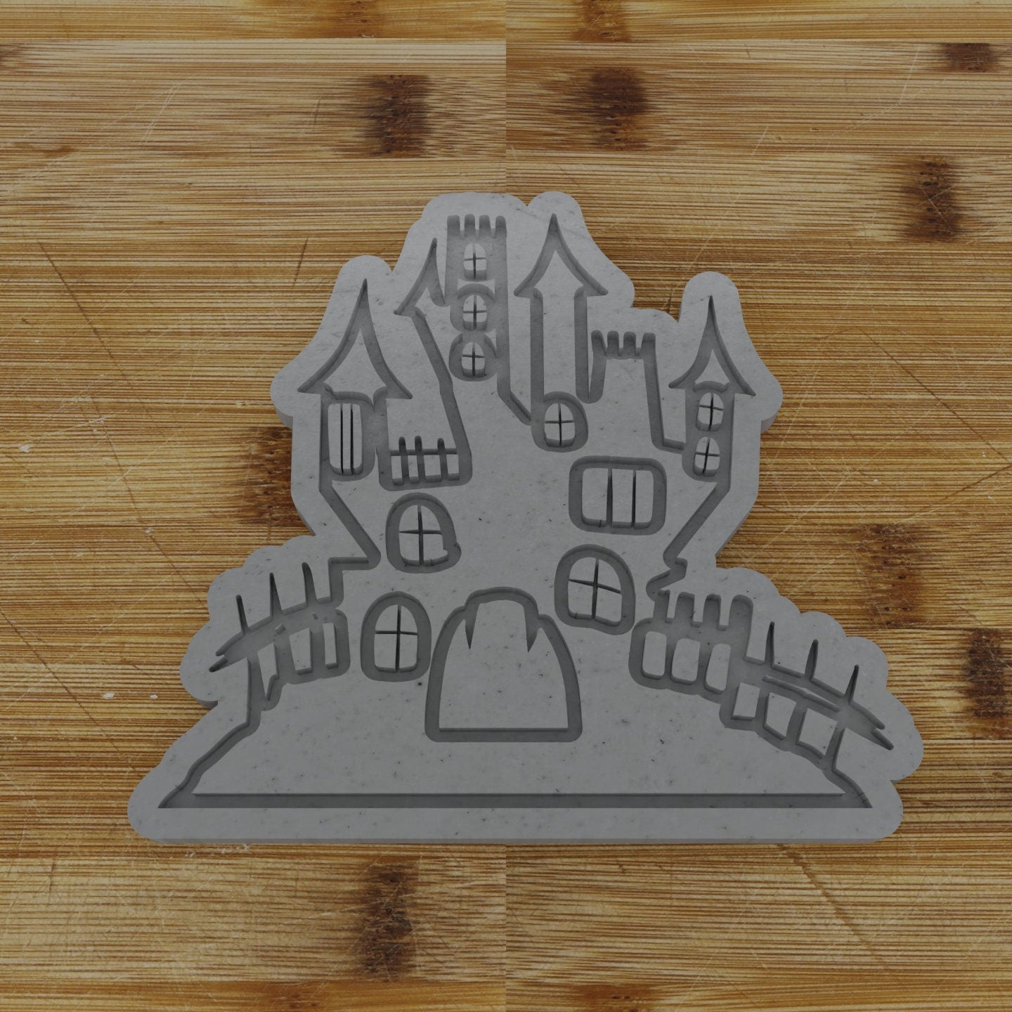 2 pc. Haunted House Halloween Cookie Cutter and Embosser | Spooky House Cookie Cutter and Embosser
