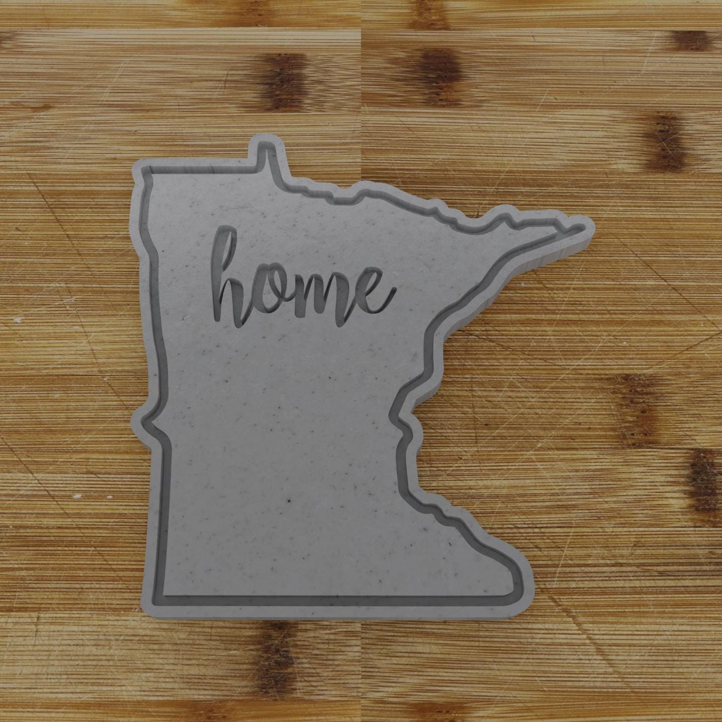 2pc Personalizable Minnesota Cookie Cutter & Stamp | USA | United States Cookie Cutter