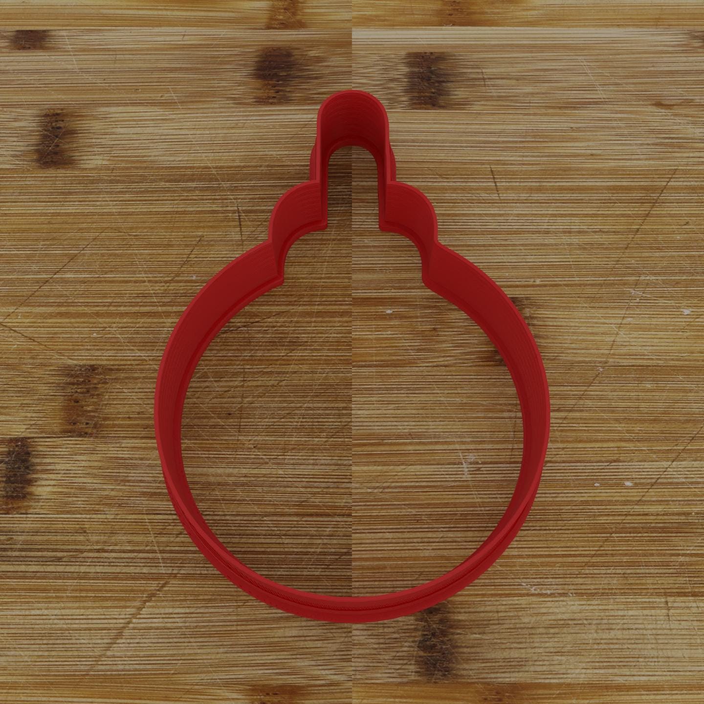 Tree Ball Cookie Cutter | Festive Ornament Design | Holiday Baking Tool