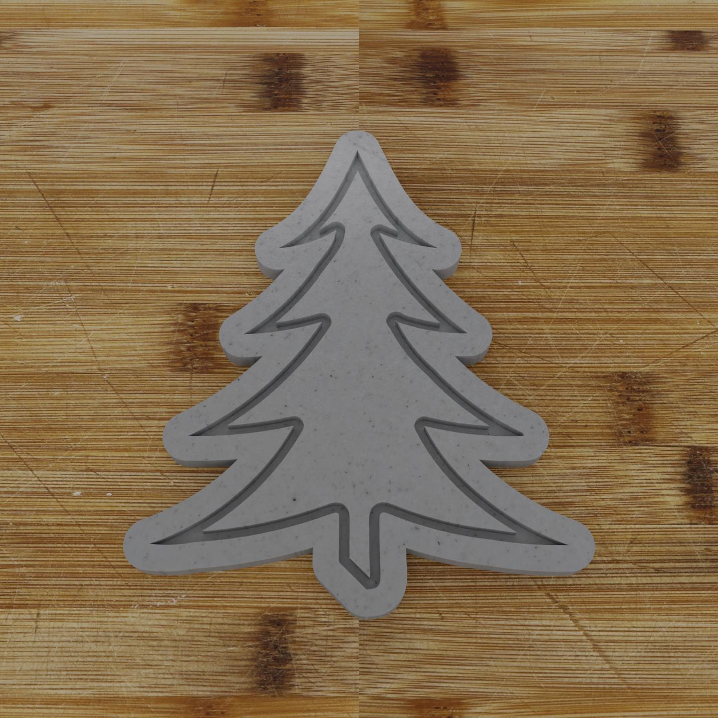 Pointy Tree Cookie Cutter | Unique Christmas Tree Shape | Holiday Baking Accessory