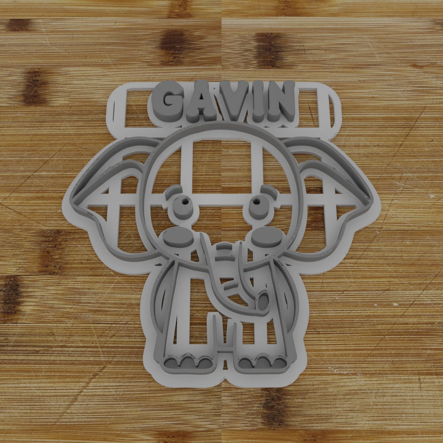Personalizable 2pc. Elephant Cookie Cutter | Safari Party Favor