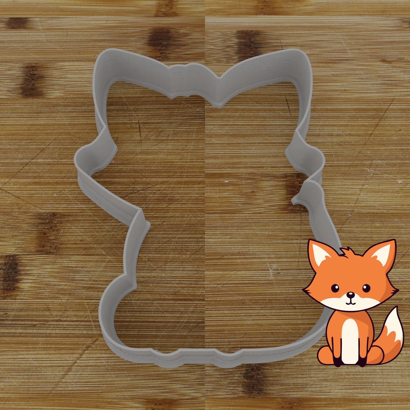Personalizable 2pc. Fox Cookie Cutter | Woodland Animal Party Favor