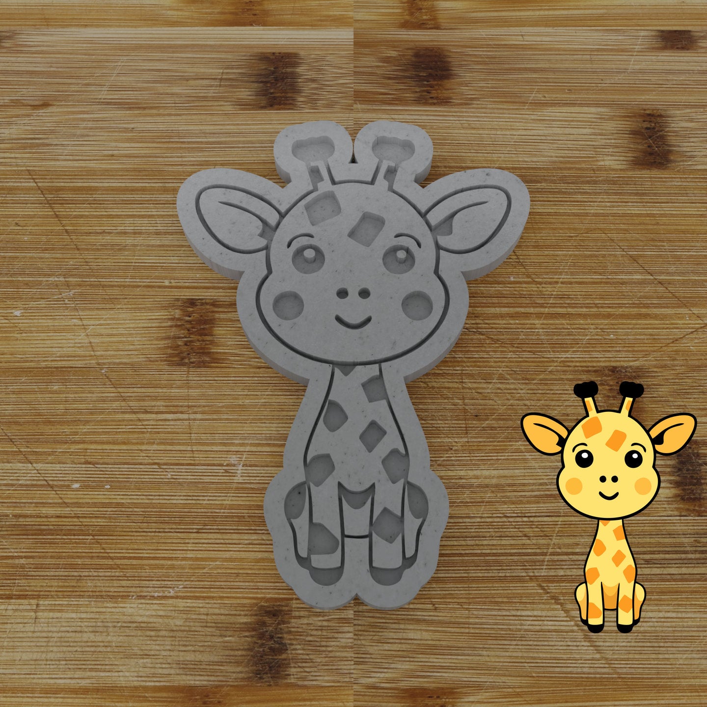 Personalizable 2pc. Giraffe Cookie Cutter | Safari Party Favor