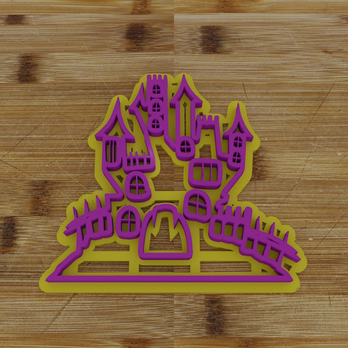2 pc. Haunted House Halloween Cookie Cutter and Embosser | Spooky House Cookie Cutter and Embosser