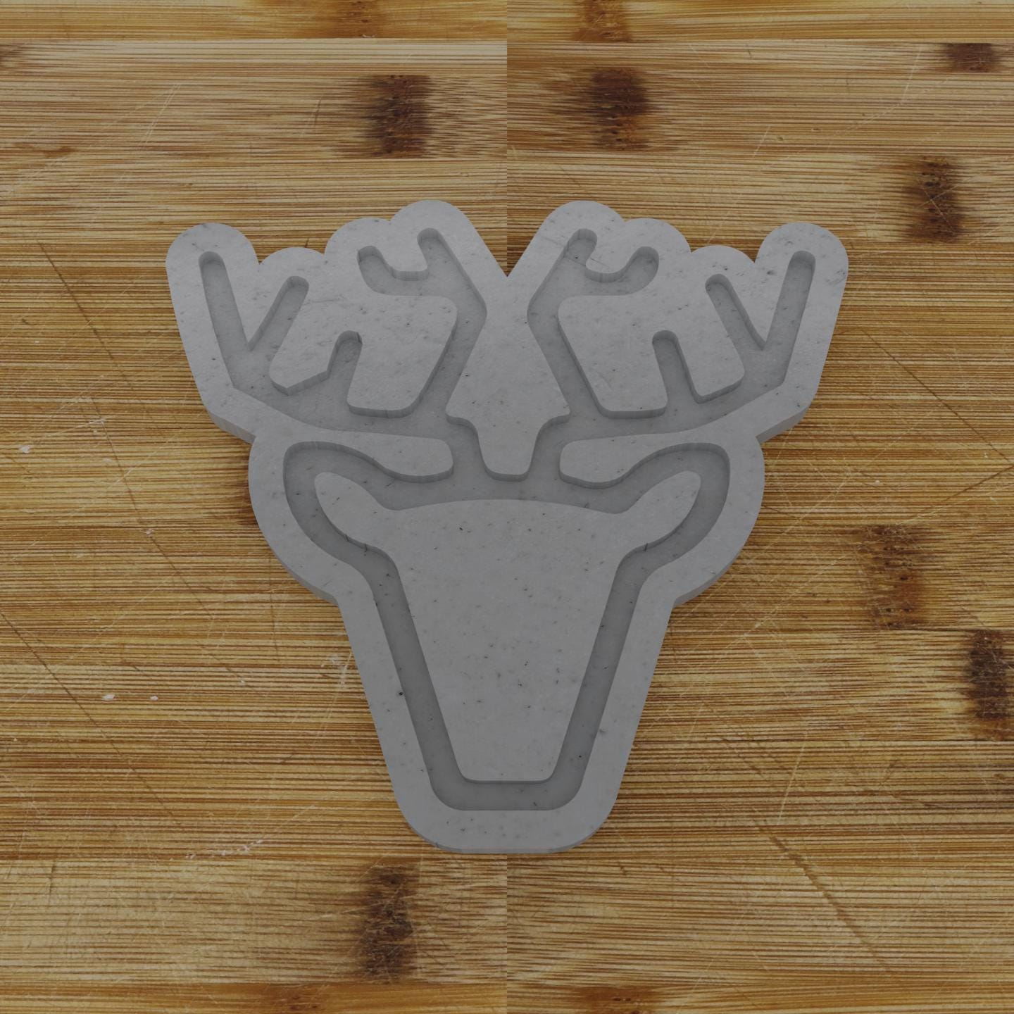 Second Reindeer Head Cookie Cutter | Festive Animal Design | Holiday Cookie Making