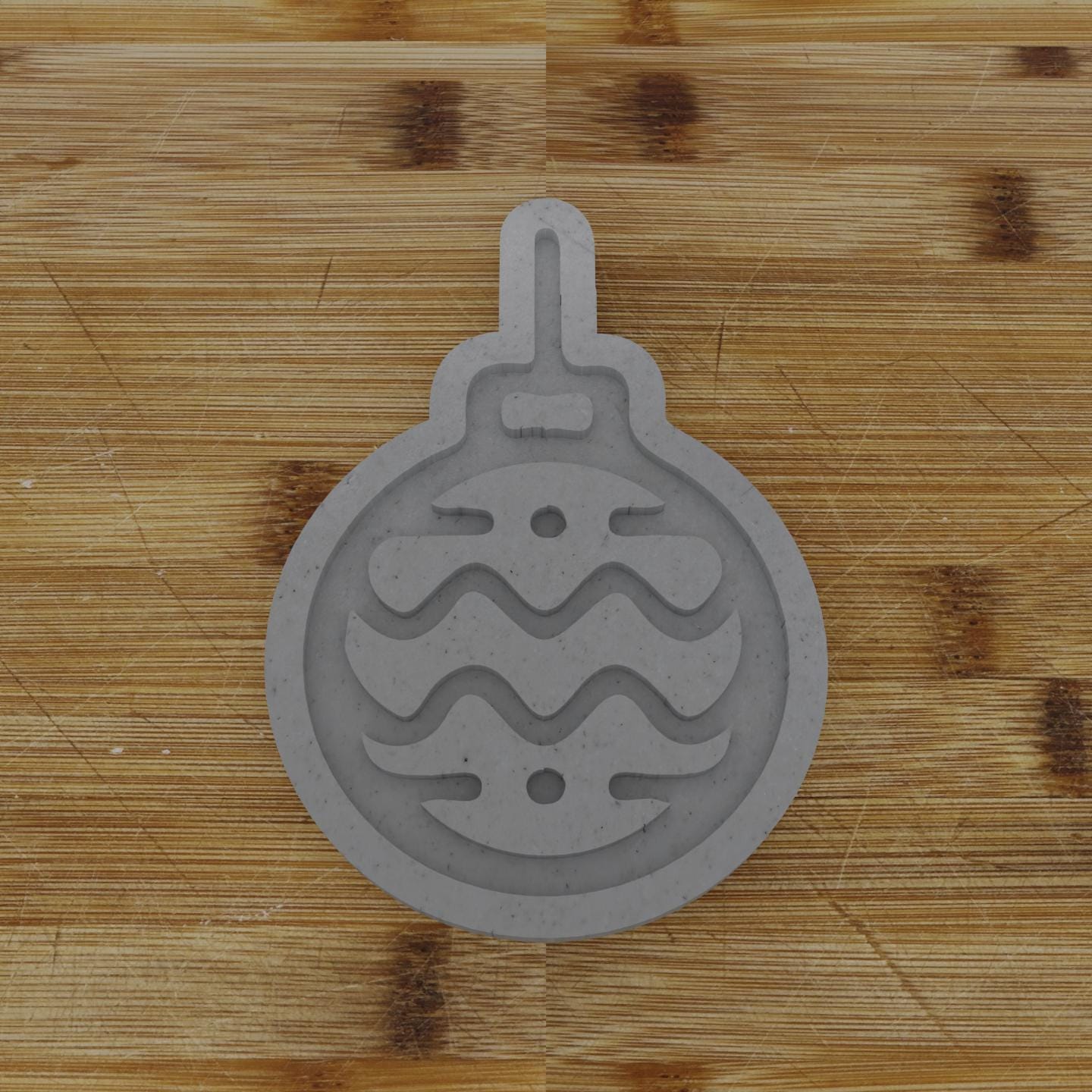Tree Ball Cookie Cutter | Festive Ornament Design | Holiday Baking Tool