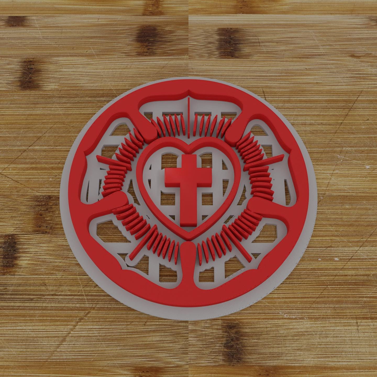 Luther's Rose Cookie Cutter - Religious Baking Tool
