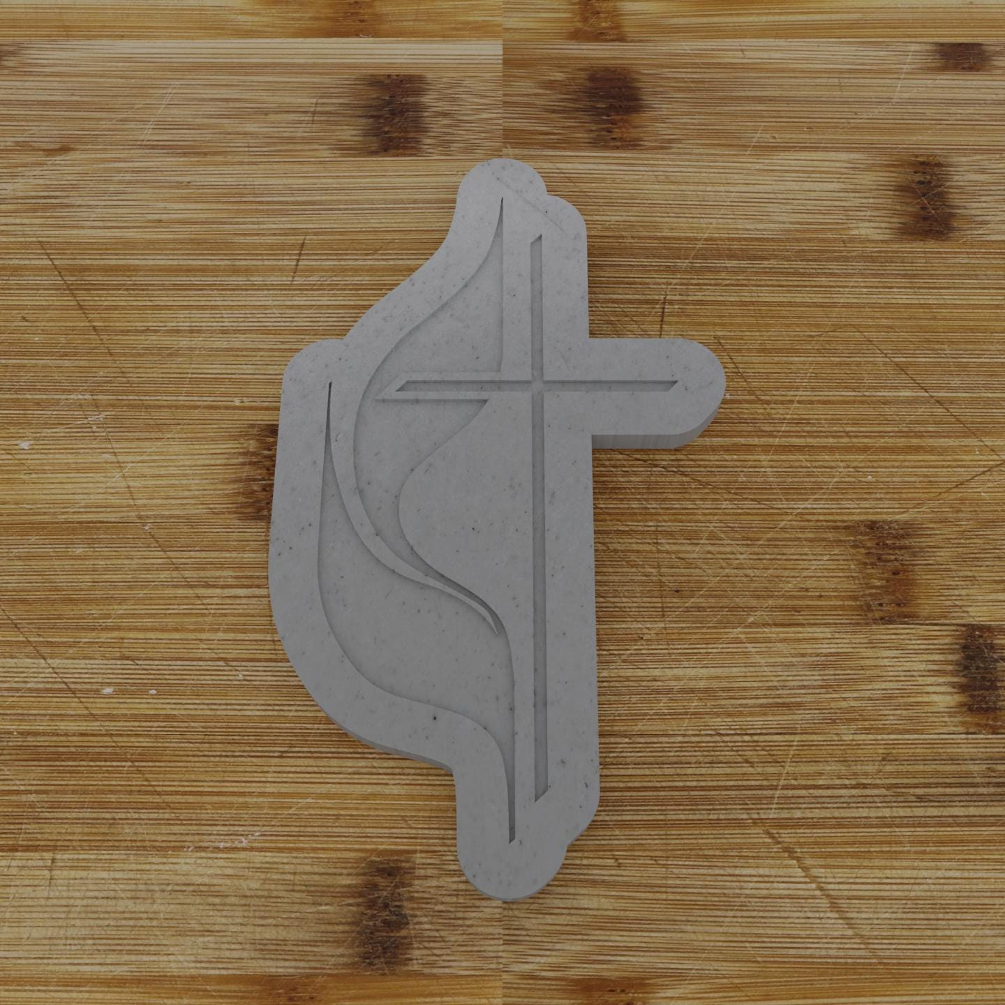 Methodist Cross Cookie Cutter & Embosser | Religious Baking