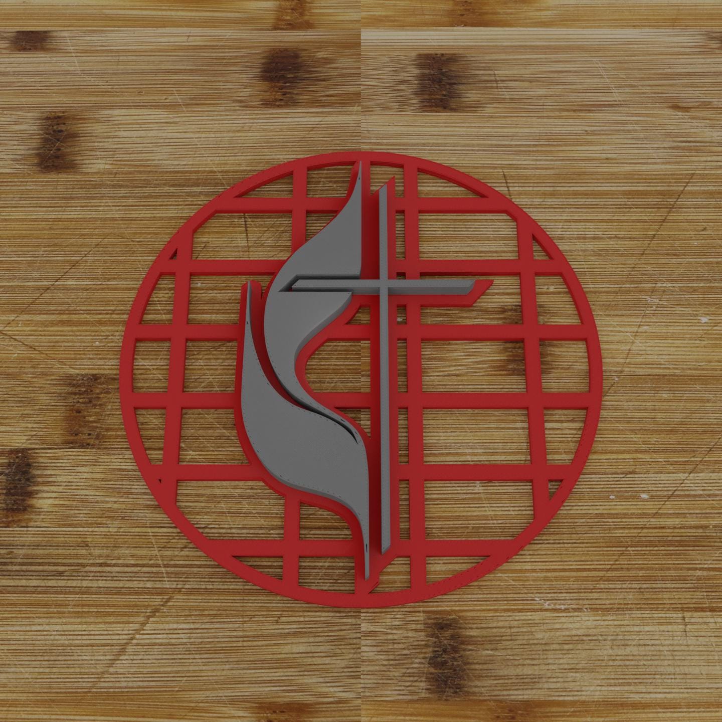 Personalized Methodist Cross Cookie Cutter | Religious Baking