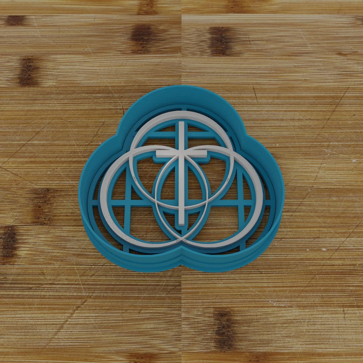 Global Methodist Cross Cookie Cutter & Embosser| Religious Baking