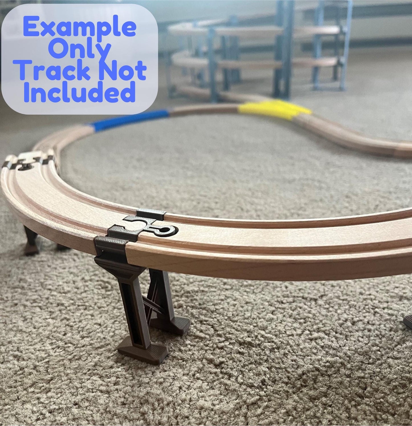 Wooden Train Bridge Supports | Compatible with Brio, Thomas, Hape, IKEA & More | Sets of 5, 7, or 10