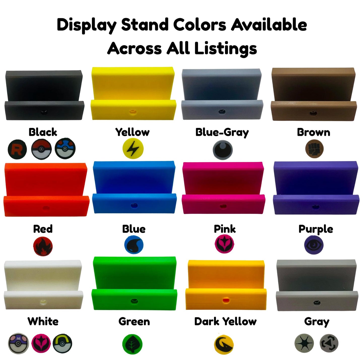 Custom Card Display Stand for PSA, BSS, CGC, Toploaders, Sleeves, Slabs, & More | Changeable Pins β Dark Energy Themed