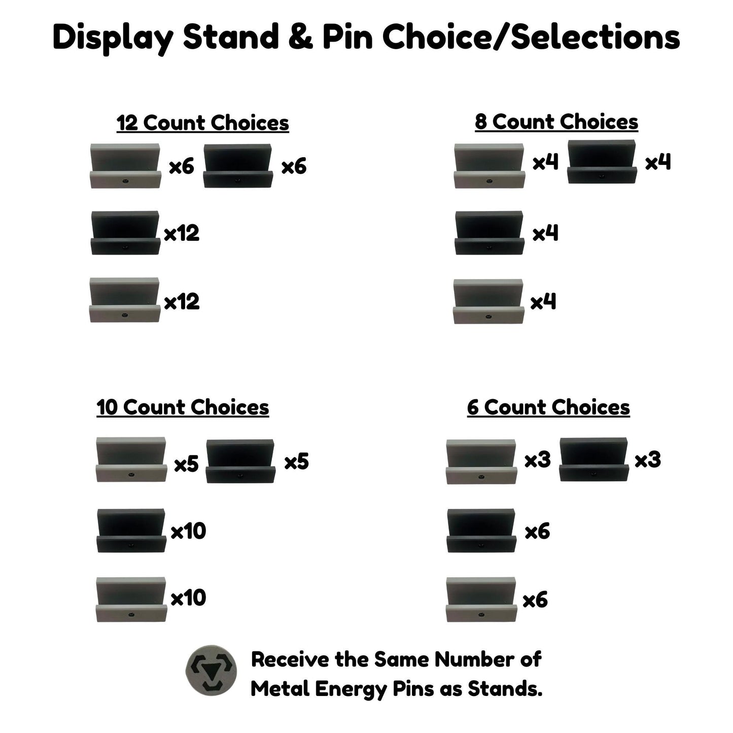Custom Card Display Stand for PSA, BSS, CGC, Toploaders, Sleeves, Slabs, & More | Changeable Pins – Metal Energy Themed