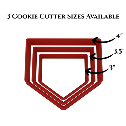 Baseball Cookie Cutter 5-Piece Set | Custom Jersey Number | 2-Piece Cutters