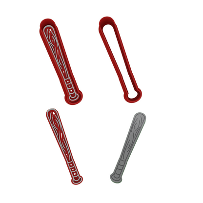 Baseball Cookie Cutter 5-Piece Set | Custom Jersey Number | 2-Piece Cutters
