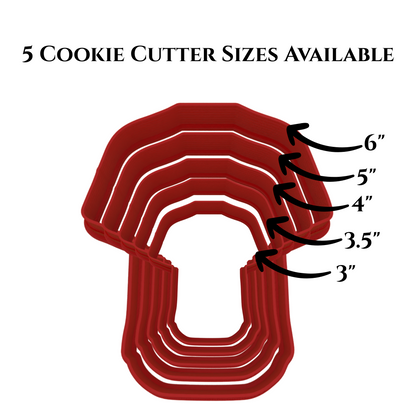 Personalized Baseball Jersey Cookie Cutter | Any 1-2 Digit Number | Sports Cookie Cutters | 2-Piece Cutters