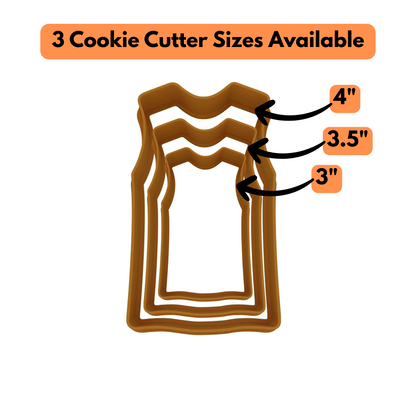 Basketball Cookie Cutter 4-Piece Set | Custom Jersey Number | 2-Piece Cutters