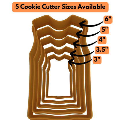 Personalized Basketball Jersey Cookie Cutter | Any 1-2 Digit Number | Sports Cookie Cutters | 2-Piece Cutters