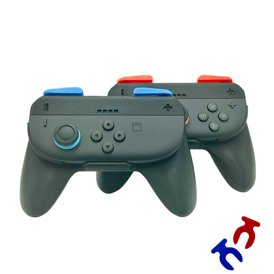Multiplayer Joy-Con Controller – Ergonomic Controller Joy-Con Grips (2 Pack) – Soft SR/SL Buttons + Analog Lock Set