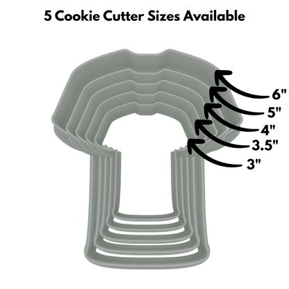 Personalized Soccer Jersey Cookie Cutter | Any 1-2 Digit Number | Sports Cookie Cutters | 2-Piece Cutters