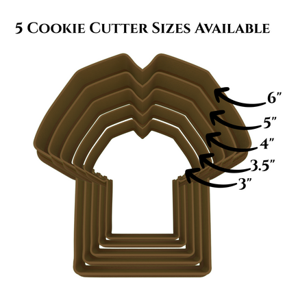Personalized Football Jersey Cookie Cutter | Any 1-2 Digit Number | Sports Cookie Cutters | 2-Piece Cutters