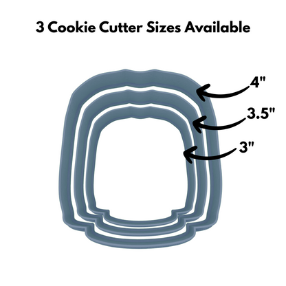 Hockey Cookie Cutter 5-Piece Set | Custom Jersey Number | 2-Piece Cutters