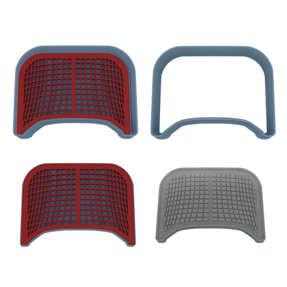 Hockey Cookie Cutter 5-Piece Set | Custom Jersey Number | 2-Piece Cutters