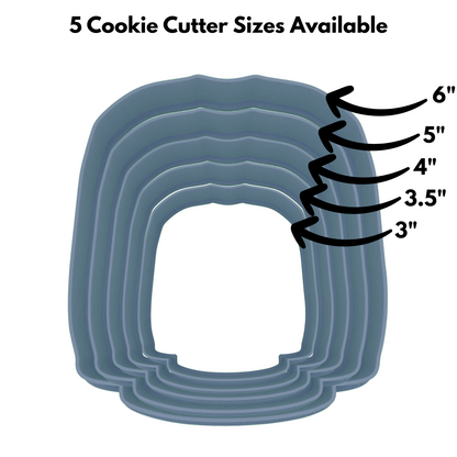Personalized Hockey Jersey Cookie Cutter | Any 1-2 Digit Number | Sports Cookie Cutters | 2-Piece Cutters