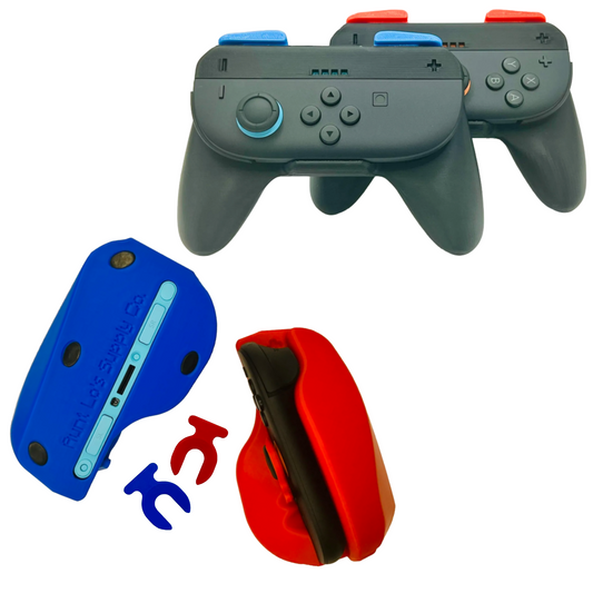 Multiplayer Joy-Con Controllers with Dual FPS Mouse Adapters – Ergonomic Comfort, Precision Control, Analog Stick Locks