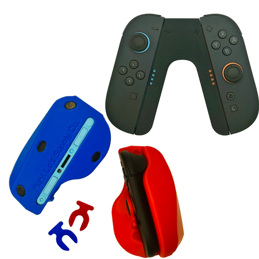Single Player Joy-Con Controller with Dual FPS Mouse Adapters | Ergonomic V-Grip Controller & Mouse Adapter Set