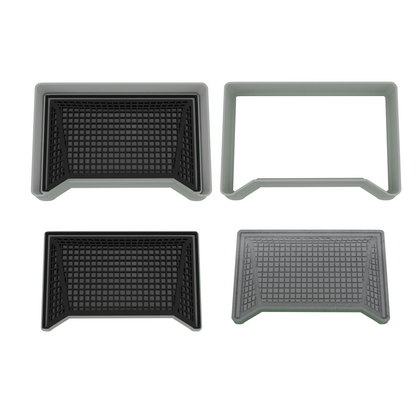 Soccer Cookie Cutter 4-Piece Set | Custom Jersey Number | 2-Piece Cutters