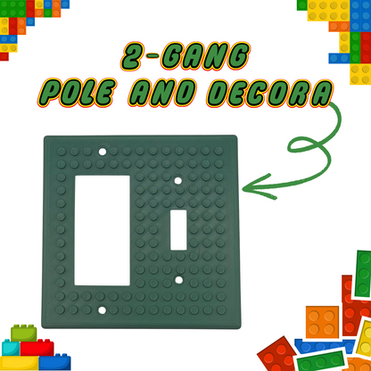 LEGO® Brick Compatible Switch Plate & Outlet Cover