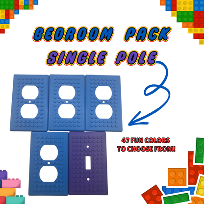 LEGO® Brick Compatible Switch Plate & Outlet Cover