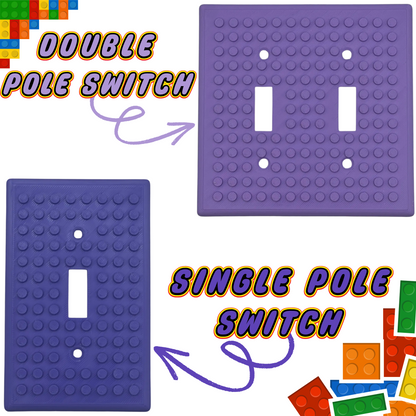 LEGO® Brick Compatible Switch Plate & Outlet Cover